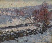 Armand guillaumin, Paysage de neige a Crozant